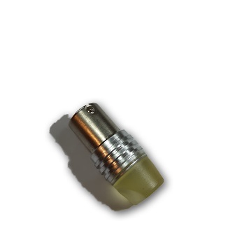 Лампа 12V диод P21W с цокалем (1 диод) ЖЕЛТЫЙ керамика 