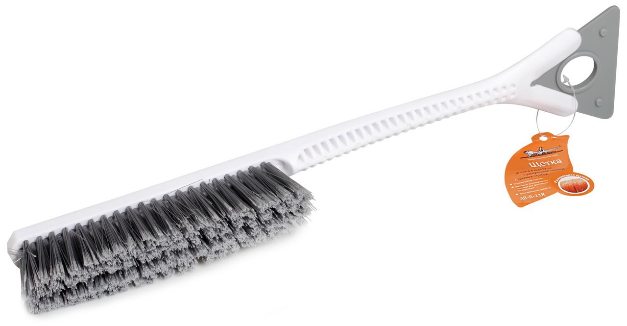 Щетка для снега со скребком AIRLINE (52 см.) с распушенной щетиной