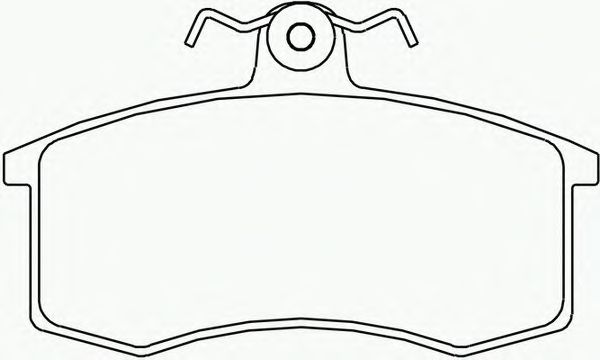 Колодка 2108 тормоза передняя 1шт.