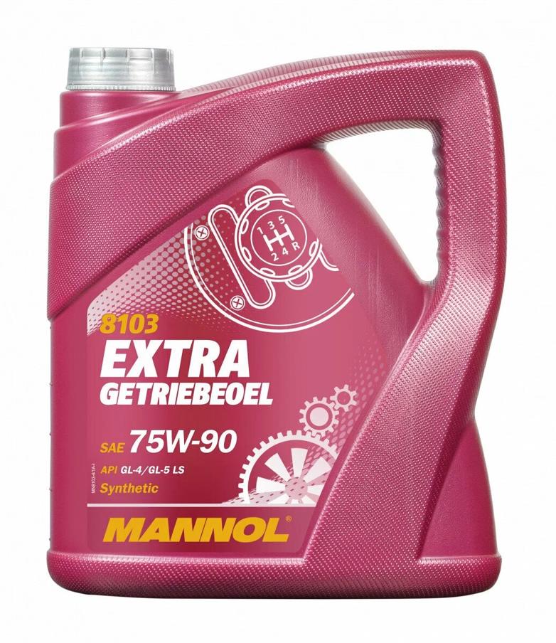 Масло трансмиссионное MANNOL GL-4/GL-5 75w90 Extra Getriebeoel LS ( 4л) синт. 8103