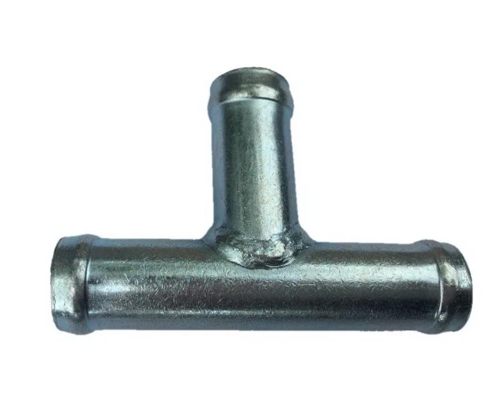 Трубка соеденитель для патрубков тройник 90°D32х12х32 L-37х45х37 mm(металл)