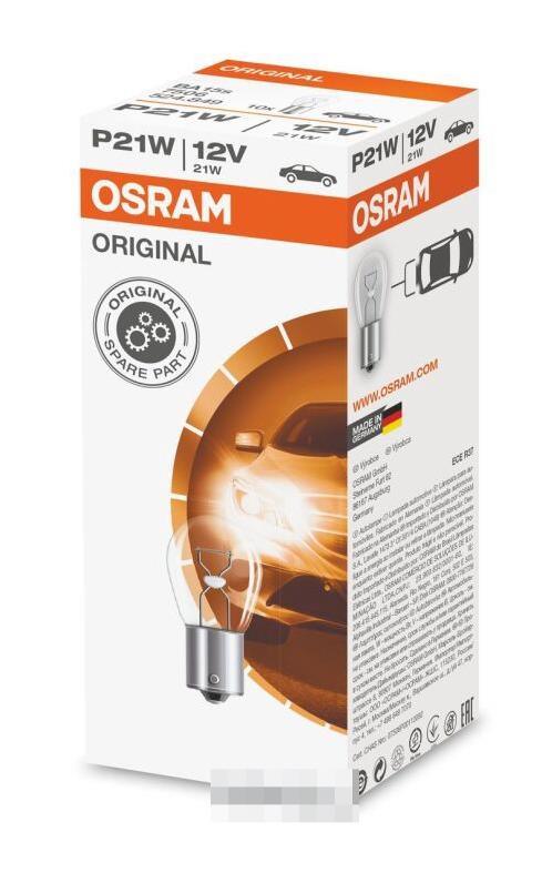 Лампа 12V P21W (стоп, поворт, зад. ход) 1шт. OSRAM 