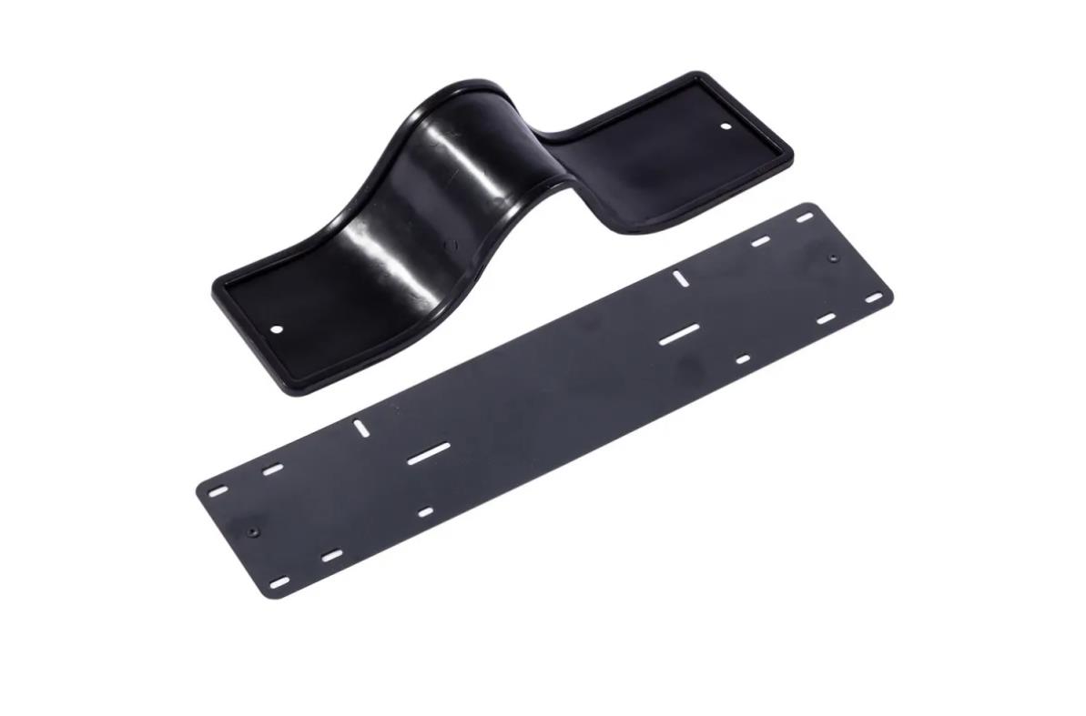 Рамка номерного знака Dollex силиконовая черная с адаптером