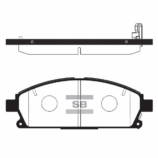 Колодки торм. передние NISSAN X-TRAIL T30 2001.06-2013.01 SP1365 