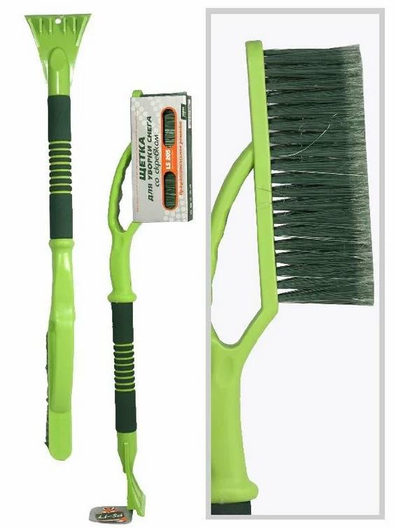 Щётка для снега cо скребком "Li-Sa" (84,5-112,5см) (LS203)