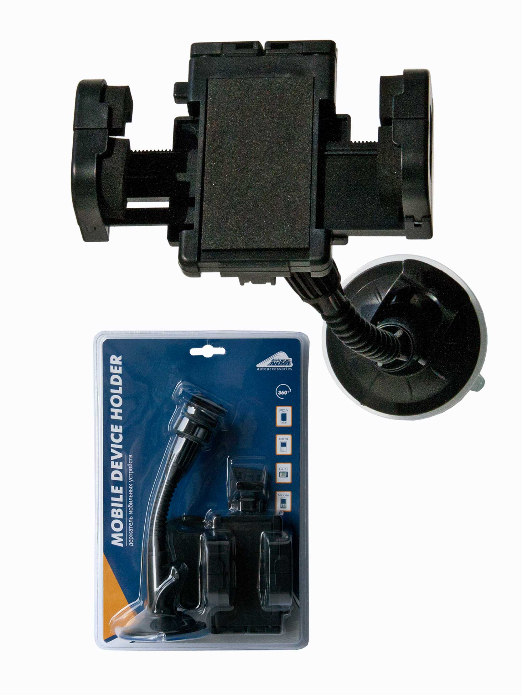Держатель телефона "Nova Bright" универсальный, 45-105 мм 39172