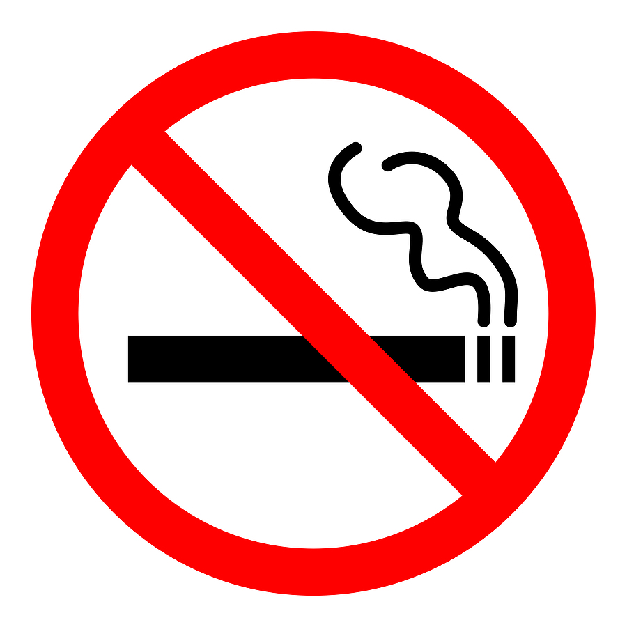 Наклейка " НЕ КУРИТЬ" кружок