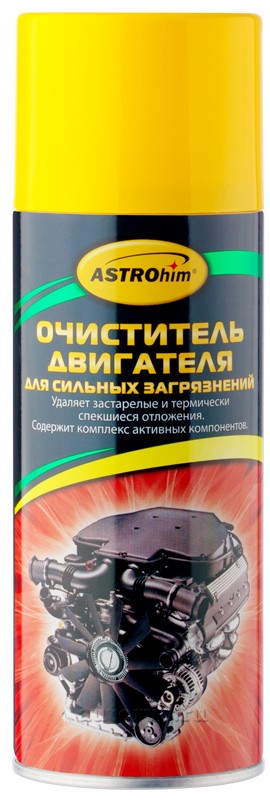 Очиститель двигателя "Астрохим" для сильных загрязнений АС-3875 (аэрозоль) 520 