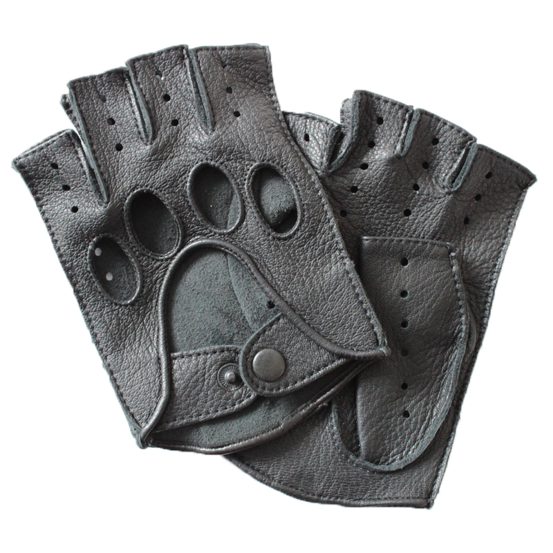 Перчатки натуральная кожа без пальцев (Дамские)