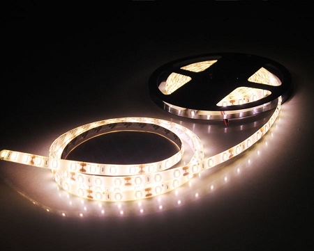 Лампа гибкие светодиодные ленты белые (1 м)