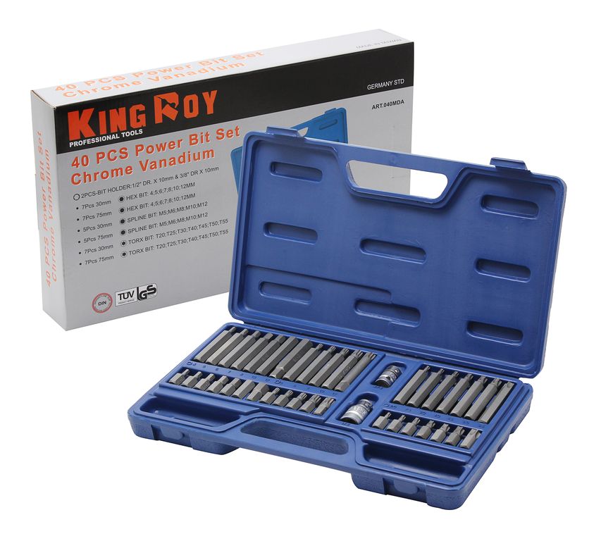 Набор инструментов "KING ROY" 40 предметов (насадки бит)