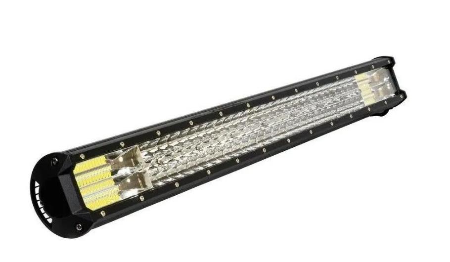 Фара диодная (балка) 432W 12-24V 85.8*7.7*6.8CM (крепление сбоку)(изогнутые) CFS-432W