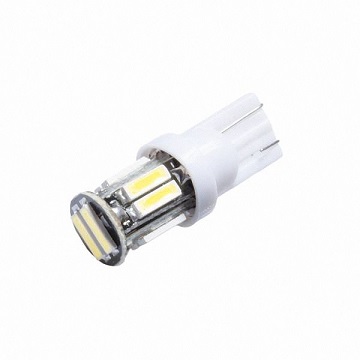 Лампа 12V диод T10 W5W без цоколя (10 диодов)