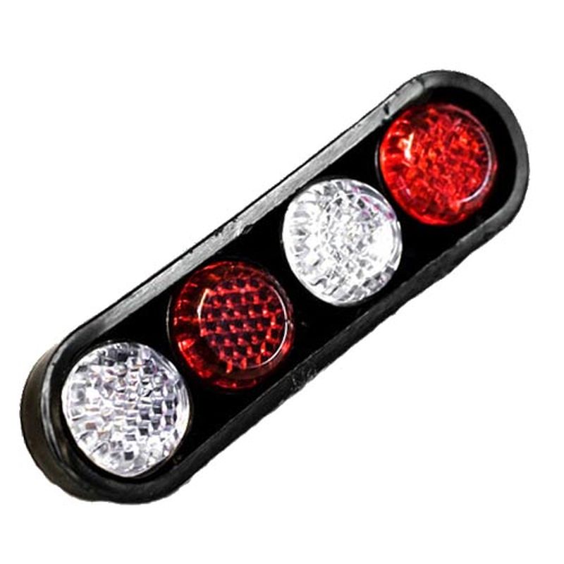 Болт крепления номера декор (красн.-белый) ком-кт