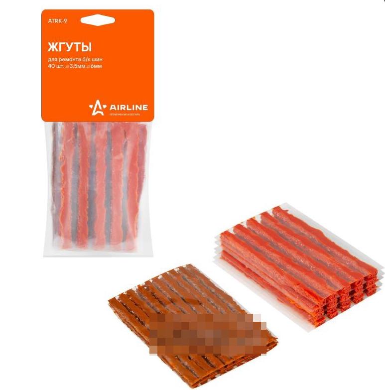 Жгуты для ремонта бескамерных шин 40 шт. в пакете (D3,5 мм + D6 мм)