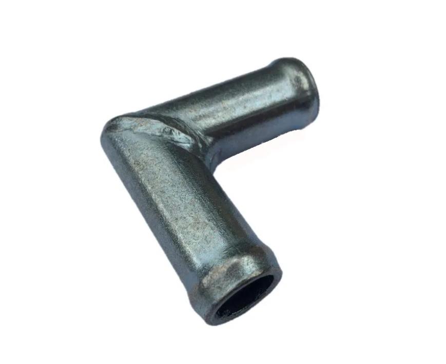 Трубка соеденитель для патрубков уголок  90°D6х6 L30x30(металл)