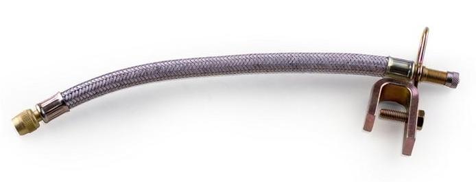 Удлинитель ниппеля гибкий с пружинкой+кроншейн для внутреннего колеса