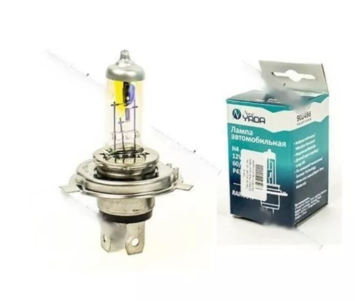 Лампа 12V H4 60/55W галогеновая 1шт. (Nord YADA) RAINBOW P43t всепогодная