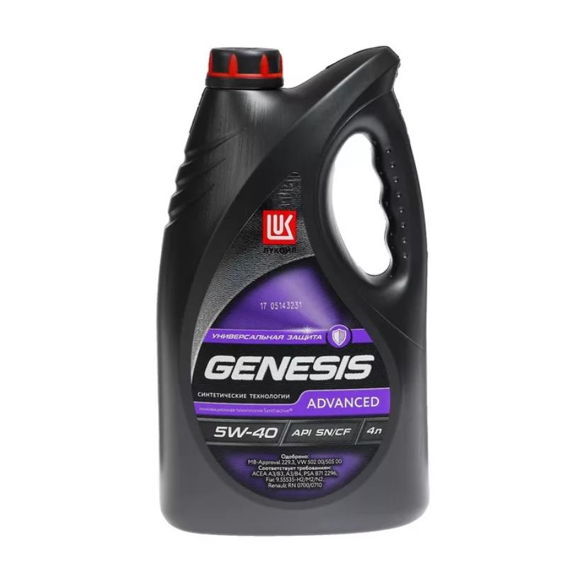 Масло моторное LUKOIL GENESIS Universal 5W40 API SN/CF ACEA  A3/B3 A3/B4 4л син