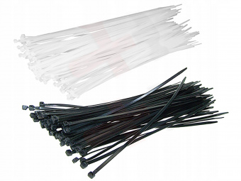 Хомут пластиковый 3х150, стяжка БЕЛАЯ