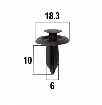 Клипса универс. Mazda 3, 6, Demio GUK01072