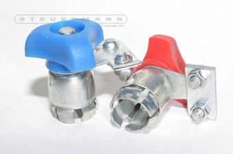 Клеммы АКБ (+/- к-кт 2шт) быстро съемные (барашек)